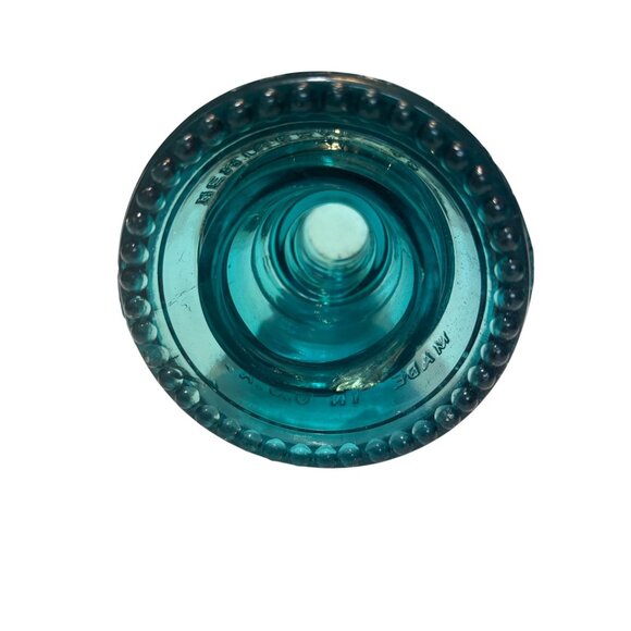 Vintage Set of 2 Hemingray 42 Aqua Blue Glass Insulator USA Primitive - Picture 3 of 10